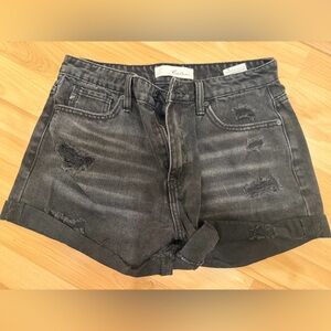 KanCan Women's Gray Distressed Jeans